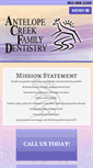 Mobile Screenshot of antelopecreekfamilydentistry.com
